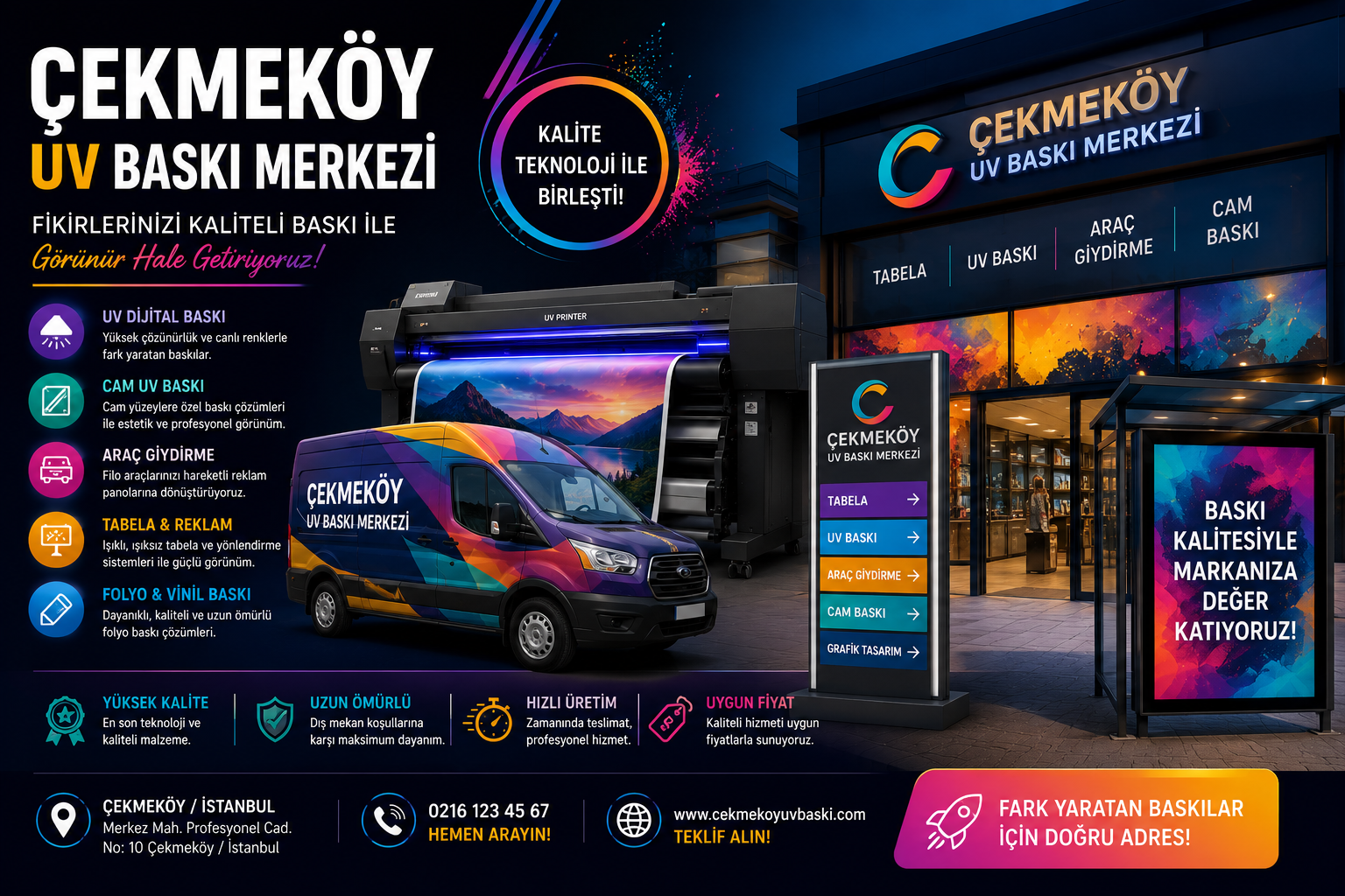 Çekmeköy UV Baskı Merkezi